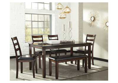 Coviar Dining Table And Chairs With, Coviar Dining Room Table And Chairs With Bench Set Of 6