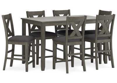 Image for Caitbrook Counter Height Dining Table and Bar Stools (Set of 7)