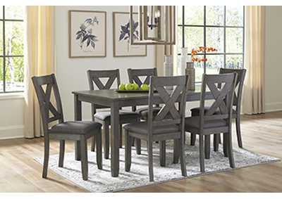 Caitbrook Dining Table and Chairs (Set of 7),Signature Design By Ashley