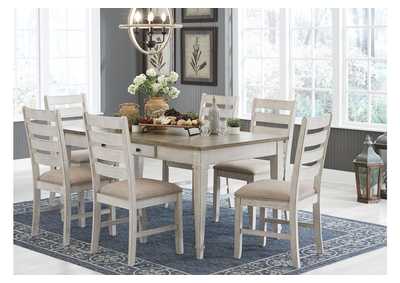 Skempton Dining Table and 6 Chairs,Signature Design By Ashley