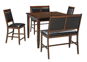 Image for Meredy Brown Dining Room Counter Table Set