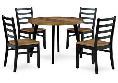 Image for Blondon Dining Table and 4 Chairs (Set of 5)