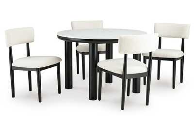 Xandrum Dining Table and 4 Chairs