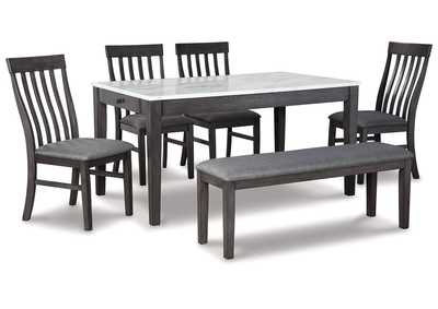 Image for Luvoni Dining Table and 4 Chairs and Bench