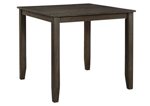 Image for Dresbar Grayish Brown Square Dining Room Counter Table