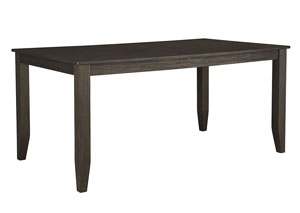 Image for Dresbar Grayish Brown Rectangular Dining Room Table