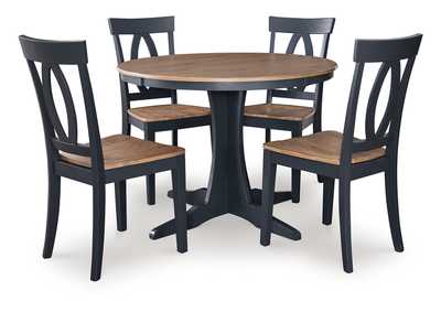 Landocken Dining Table and 4 Chairs