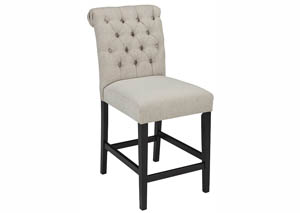 Image for Tripton Medium Linen Upholstered Barstool (Set of 2)