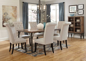 Image for Tripton Rectangular Dining Table w/ 6 Side Chairs