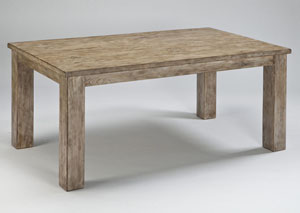 Image for Mestler Washed Brown Rectangular Dining Table