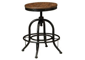 Image for Pinnadel Light Brown Swivel Stool (Set of 2)