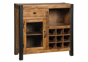 Image for Glosco Brown Wine Cabinet