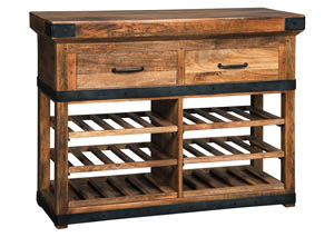 Image for Glosco Brown Wine Cabinet