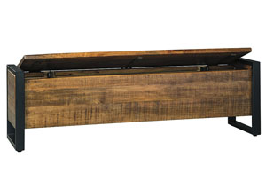 Image for Glosco Brown Storage Bench