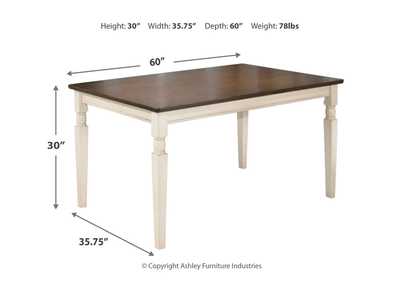 Whitesburg Dining Room Table,Direct To Consumer Express