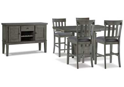 Image for Hallanden Counter Height Dining Table and 4 Barstools with Storage