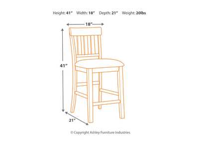 Flaybern Counter Height Bar Stool (Set of 2),Benchcraft