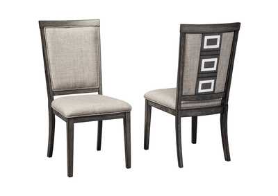 Image for Chadoni Gray Upholstered Side Chair (Set of 2)