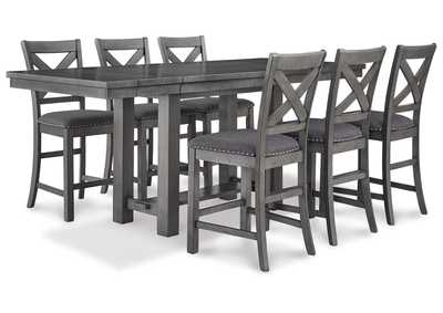 Image for Myshanna Counter Height Dining Table and 6 Barstools
