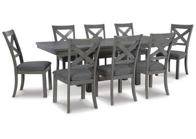 Myshanna Dining Table and 8 Chairs,Signature Design By Ashley