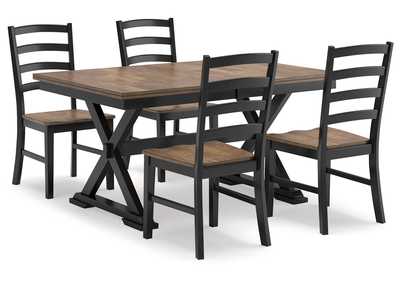 Wildenauer Dining Table and 4 Chairs