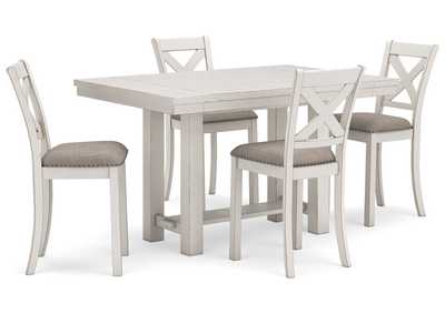 Image for Robbinsdale Counter Height Dining Table and 4 Barstools