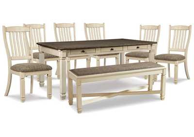 Bolanburg Dining Table, 6 Chairs, and Bench,Signature Design By Ashley