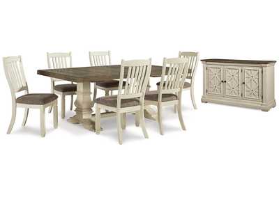 Bolanburg Dining Table and 6 Chairs with Storage,Signature Design By Ashley