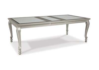 Image for Coralayne Silver Finish Rectangular Dining Room Extension Table