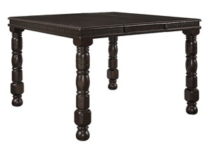 Image for Gerlane Dark Brown Rectangular Extension Dining Room Counter Table