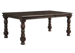 Image for Gerlane Dark Brown Rectangular Dining Room Extension Table