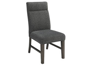 Image for Chansey Dark Gray Dining Upholstered Side Chair (Set of 2)