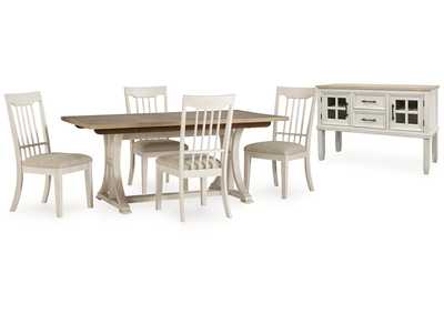 Shaybrock Dining Table and 4 Chairs with Storage