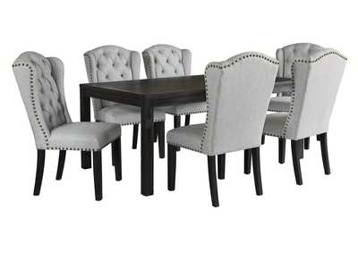 Jeanette Dining Table and 6 Chairs