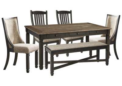 Tyler Creek Dining Table with 4 Chairs and Bench,Signature Design By Ashley