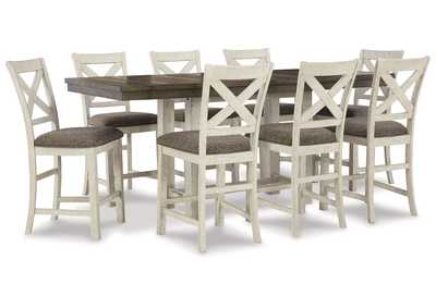 Image for Brewgan Counter Height Dining Table and 8 Barstools