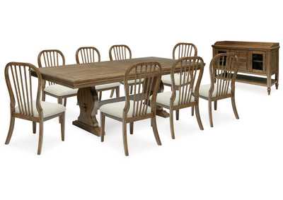 Image for Sturlayne Dining Table and 8 Chairs with Storage