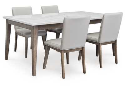 Loyaska Dining Table and 4 Chairs