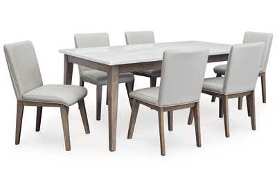 Loyaska Dining Table and 6 Chairs