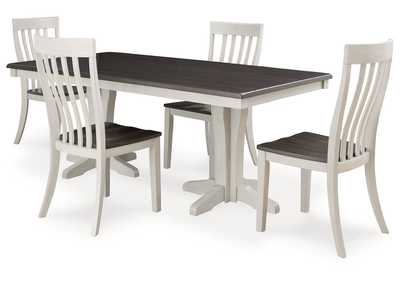 Darborn Dining Table and 4 Chairs