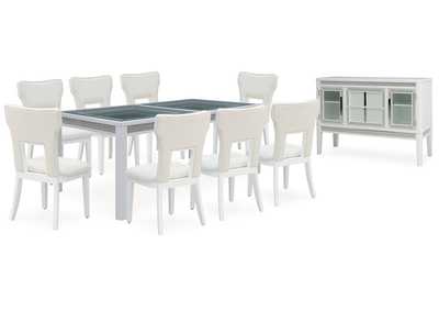 Chalanna Dining Table and 8 Chairs with Storage