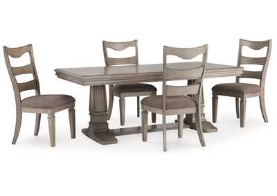 Lexorne Dining Table and 4 Chairs