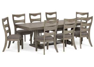 Lexorne Dining Table and 8 Chairs