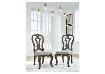 Maylee Dining Table and 4 Chairs with Storage,Signature Design By Ashley