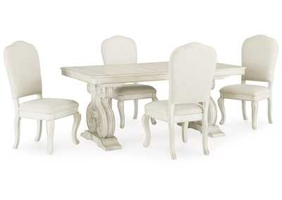 Arlendyne Dining Table and 4 Chairs