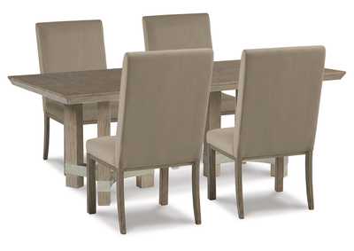 Chrestner Dining Table and 4 Chairs