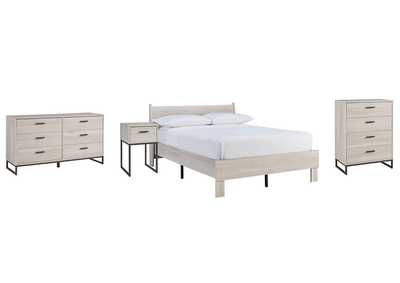 Image for Socalle Full Platform Bed with Dresser, Chest and Nightstand