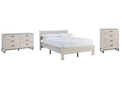 Socalle Full Platform Bed with Dresser and Chest