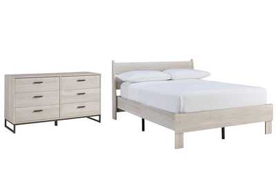 Image for Socalle Full Platform Bed with Dresser