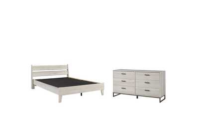 Image for Socalle Queen Panel Headboard Bed with Dresser